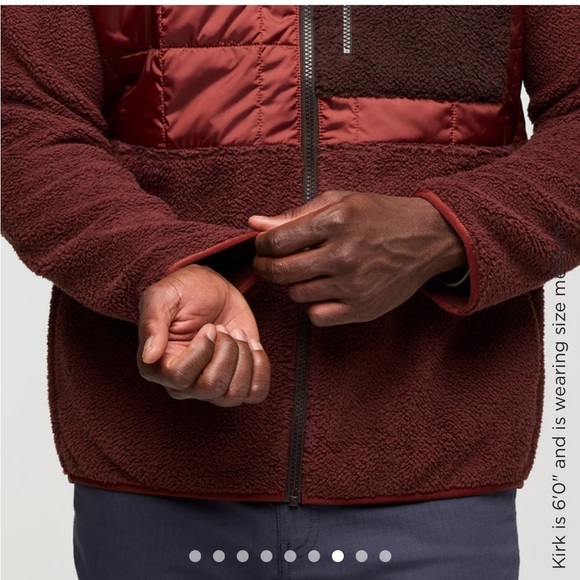 Cotopaxi Men's Medium Trico Hybrid Jacket Rusty Chestnut NWT Hood Insulated - Picture 8 of 15